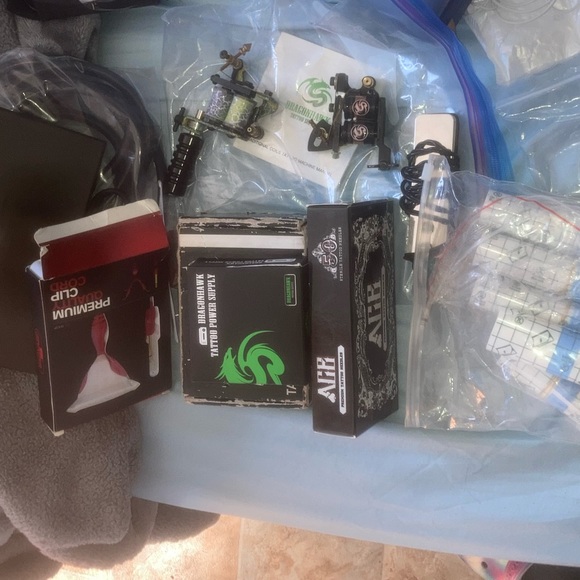 TATTOO SUPPLY LOT* MOTHERS INK COLOR SET* DRAGON HAWK & MORE! PLEASE READ DESC! - Picture 9 of 16